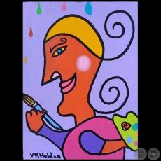 Lágrimas de Colores - Pintura de Virginia Rojas Holden - Año 2020